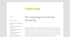 Desktop Screenshot of carlylegroup.net